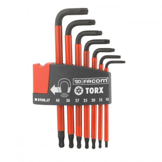 Jeu de 7 clés resistorx - torx à tête sphérique