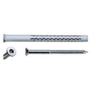 Cheville longue nylon universelle gx-l g&b + vis zing tête fraisée torx - 970