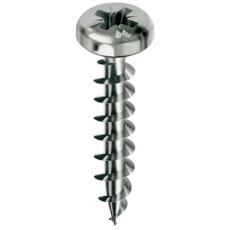 Vis MUSTAD Panelvit - Tête cylindrique - PZ2 - Filetage total - Ø4x30mm - Boite de 500 - PVACZC400300C8C
