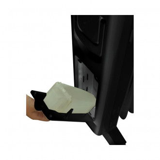 Radiateur bain d'huile 2000w 2 en 1 santorini black 3 puissances de chauffe thermostat + humidificateur intégré