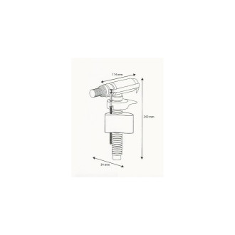 Robinet flotteur alimentation latérale compact & silencieux Charente 13 OLFA