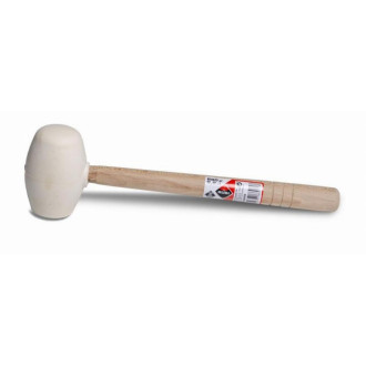 Maillet caoutchouc Blanc pointe ronde 250 g RUBI - 66905