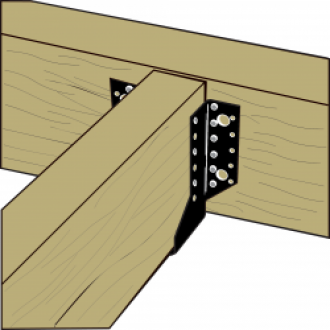 Sabots à ailes extérieures finition noire dimensions au choix