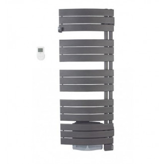 sèche-serviettes NEFERTITI GRIS ventilo 1750w Pivotant Intégral droit