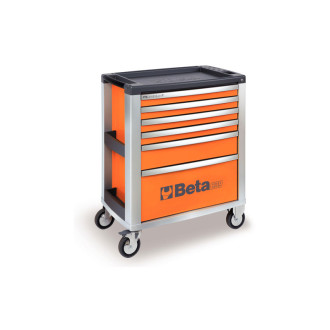 Servante 6 tiroirs aluminium orange C39O/6 BETA 039000031