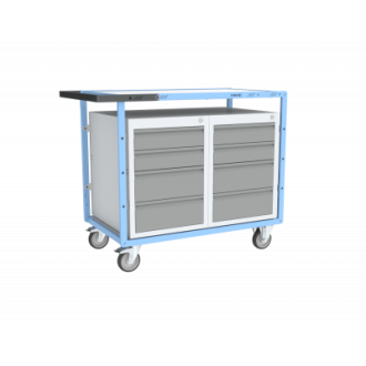 Servante établi équipée 2 blocs 4 tiroirs 250 kg - 880707110