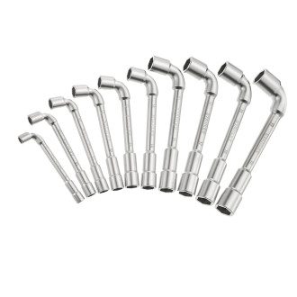 Cle a pipe debouchee  6x6 pans - jeu de 10pieces - 1-17-383
