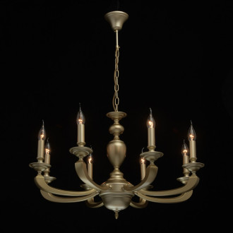 Suspension dorée neoclassic 8 ampoules 95 cm