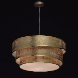 Suspension grise elegance 3 ampoules 110 cm