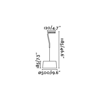 Suspension noire hotel 3 ampoules