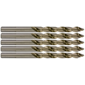 Foret métaux TSP taillé meulé HSS - Affûtage étagé - L. 65 Ø 3,2 mm - boîte de 5 unités - TIVOLY - 11457060320