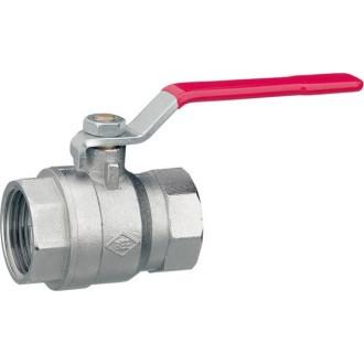 Vanne à boisseau sphérique avec levier, Raccord : 3/4 pouces, Larg. : nominale 20 mm, OC 31 mm, Long. : 54,0 mm