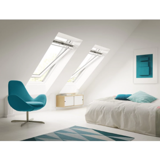Fenêtre de toit à rotation GGL manuelle Confort WhiteFinish VELUX