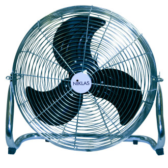 Ventilateur 100w niklas chrome diamètre 50cm grille de protection fil chromé