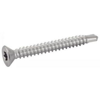 Vis autoperceuse tête fraisée empreinte torx inox a2 4,8x38mm boîte de 200 pièces