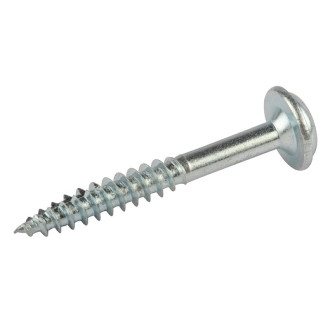Vis zinc pour trous borgnes, tête à rondelle, pas fin - 1 200 vis, N° 7 x 1-1/4"