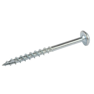 Vis zinc pour trous borgnes, tête à rondelle, pas gros - 50 vis, N° 8 x 2"