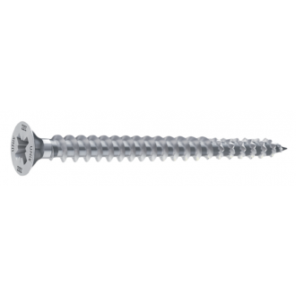 Vis HECO Unix Plus - Filetage Total - Ø5 x 60 - Tête Pozidriv - Zingué argent - Boîte de 200 - 45187