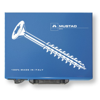 Coffret métallique assorti de vis panelvit tête fraisée tx mustad chromiting - mbpv001501910c8