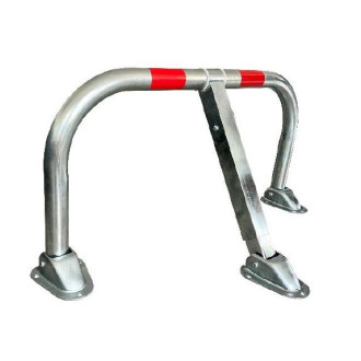 Arceau parking 970x460 Ø50 mm VISO 2 bandes réfléchissantes CL1 - 2 Clés + Fixations - STOPLACE