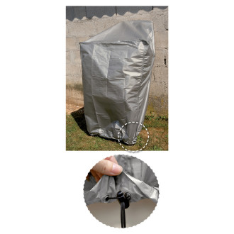 Housse 90 grammes grise pour barbecue rectangulaire 130x70xh80 cm