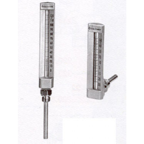 Thermomètre industriel - 0 à 120 C - Plongeur droit