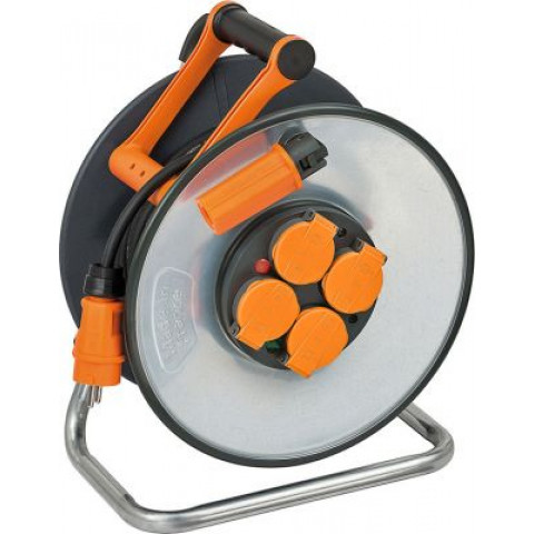 Enrouleur de câble BRENNENSTUHL SteelCore - Avec disques isolants - IP44 25m H07RN-F 3G2,5 - 9192251100