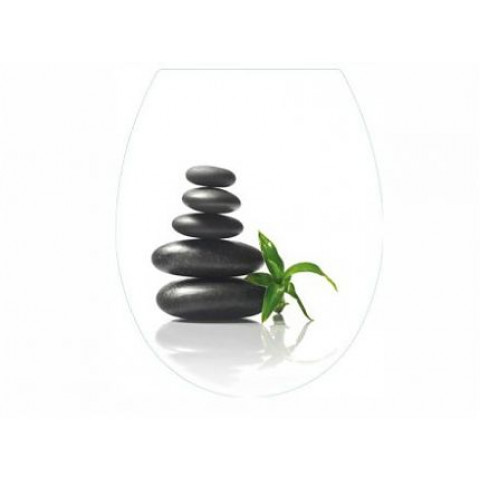 Abattant wc fantaisie design zen polypropylène