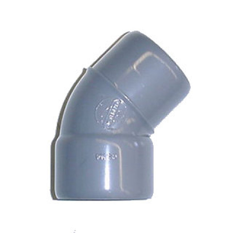 Coude Mâle / Femelle PVC - 22 - Diamètre 63 mm