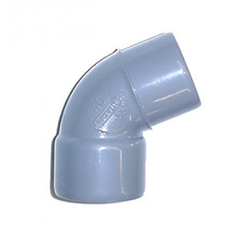 Coude Mâle / Femelle PVC - 45 - Diamètre 125 mm