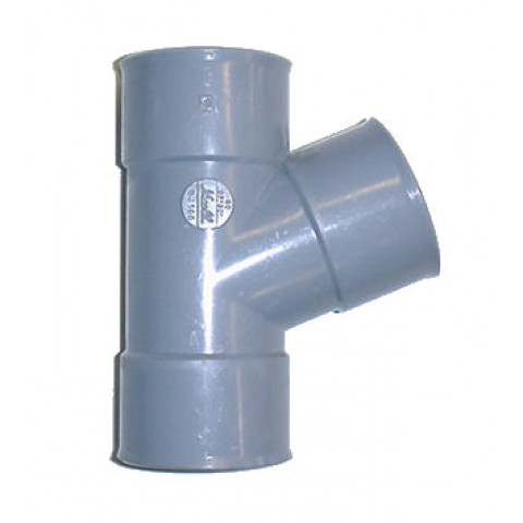 Culotte Femelle / Femelle simple PVC - 45 - Diamètre 63 mm
