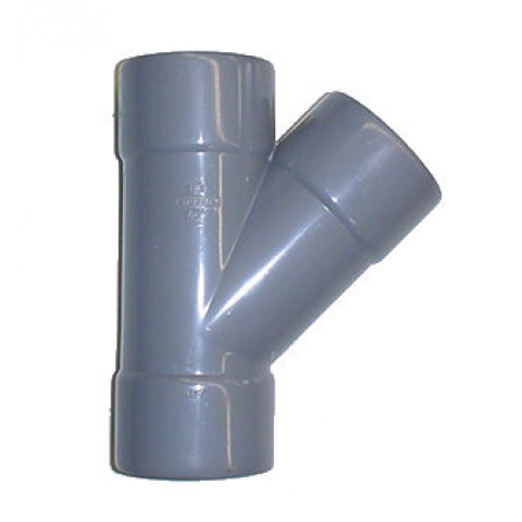 Culotte Femelle / Femelle simple PVC - 67 30 - Diamètre 63 mm
