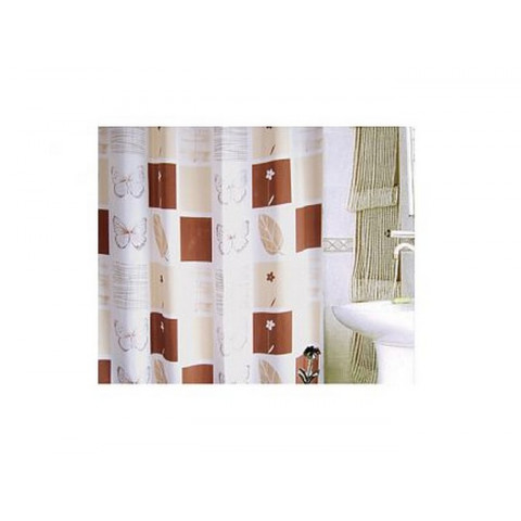 Rideau de douche textile serie thessa 180 x 200 cm beige