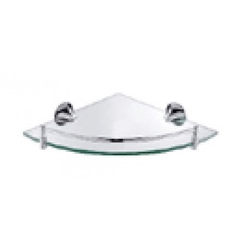 Tablette étagère d'angle de salle de bain serie one à fixer ou à coller