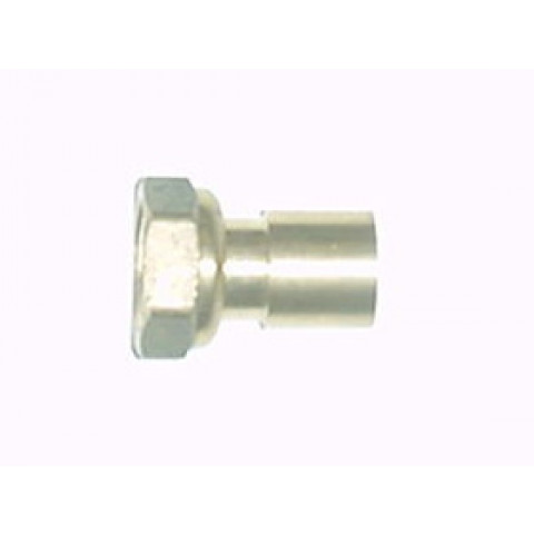Raccord 2 pièces à joint plat gaz à braser sur cuivre - Ecrou 1/2 - Cu 18 avec joint