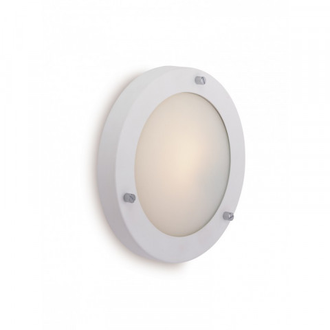 Applique / plafonnier 40w rondo, blanc