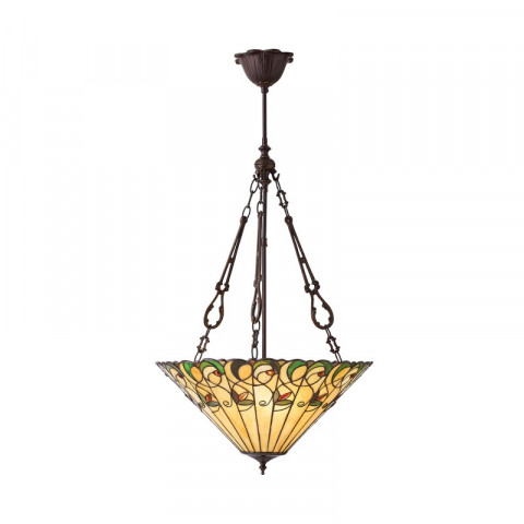 Suspension 50 cm jamelia, verre et métal