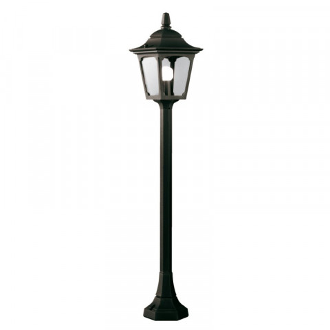 Lampadaire chapel, aluminium noir et verre, 94 cm
