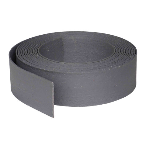 Bordure flexible à dérouler plastique recyclé gris h.14 cm x l. 15 mètres (1 rouleau)