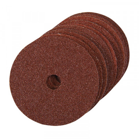 10 disques de ponçage en fibres 100 x 16 mm - Grain 36