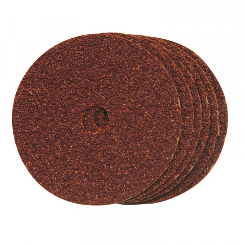 10 disques de ponçage en fibres 100 x 16 mm - Grain 60
