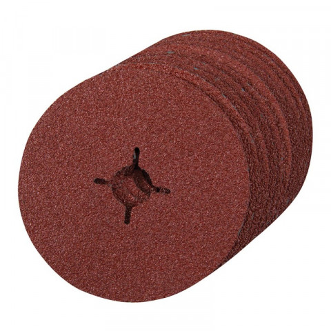 10 disques en fibre 125 x 22,23 mm - Grain 24