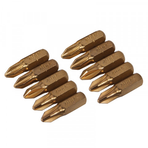 10 embouts dorés Phillips - PH2