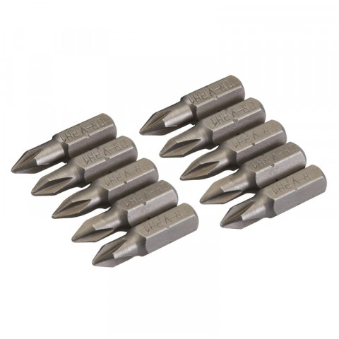 10 embouts Phillips chrome-vanadium - PH1