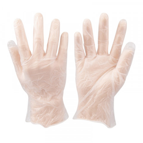 100 gants vinyle jetables - Large