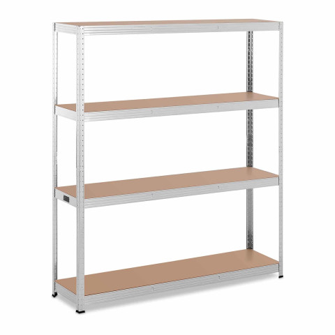 Étagère charge lourde 160 x 40 x 180 cm supporte 4 x 150 kg robuste garage atelier outils gris 