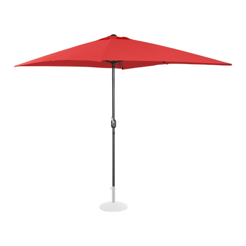 Grand parasol de jardin rectangulaire 200 x 300 cm rouge helloshop26 14_0007565