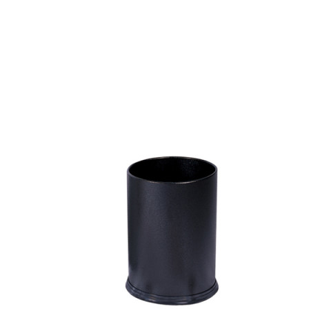 Corbeille à papier getsi classic corps en acier poudré époxy noire capacité 12 litres