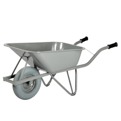 Brouette rectangulaire 100L roues anti-crevaison