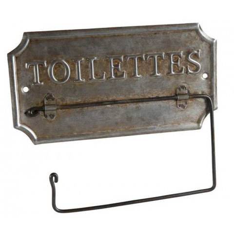 Support papier toilette vintage en métal